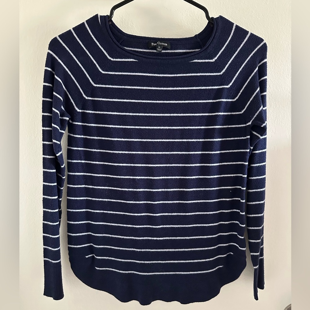 Navy Striped Sweater - Picture 2 of 6